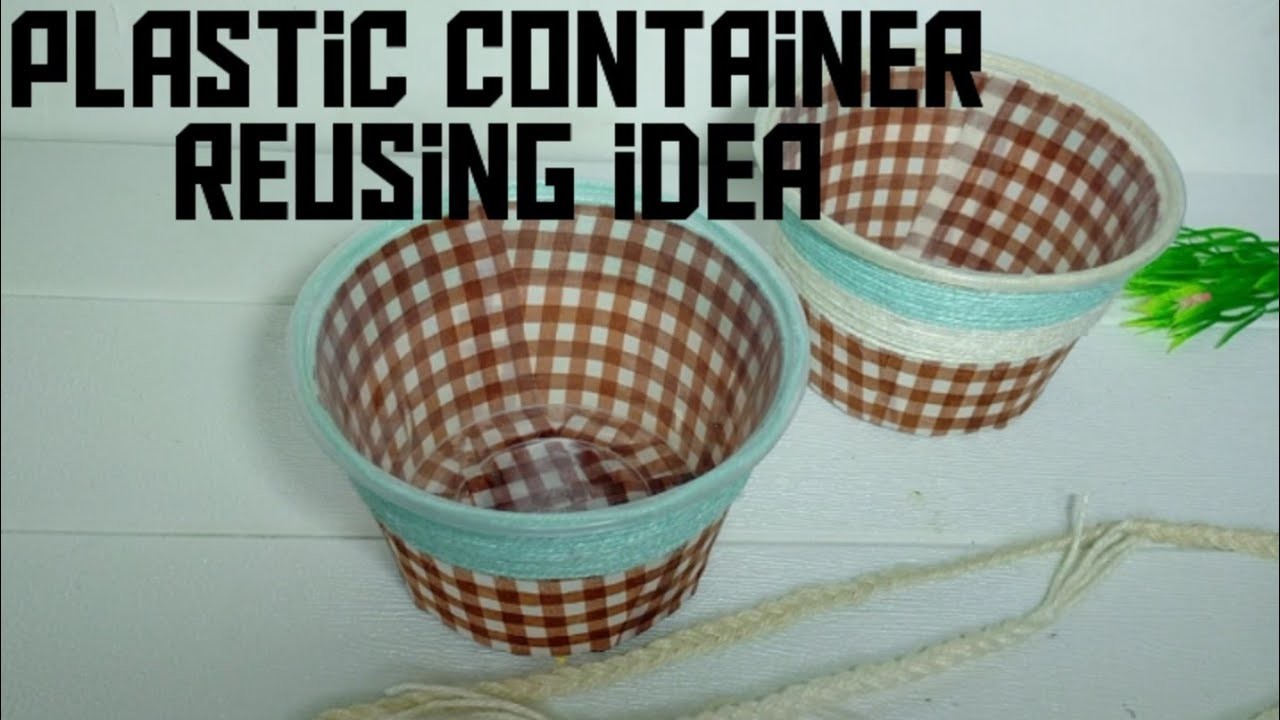 DIY : HOW TO REUSE WASTE PLASTIC CONTAINER || BEST OUT OF WASTE