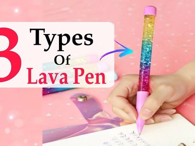 Diy lava pen easy without straw | how to make lava pen without glitter | lava pen decoration ideas