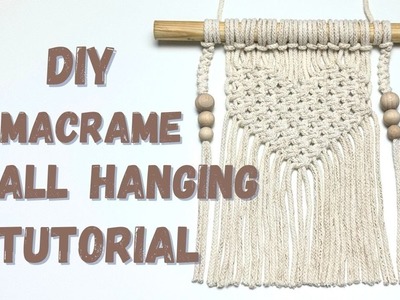 DIY: MACRAME HEART TUTORIAL | MINI MACRAME WALL HANGING | MACRAME FOR BEGINNERS | STEP BY STEP