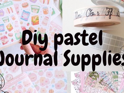 Diy pastel journal supplies ✨