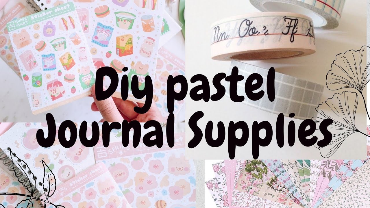 Diy pastel journal supplies ✨