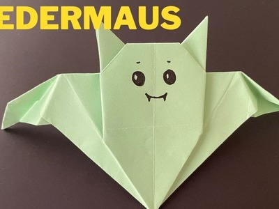 Fledermaus Aus Papier Basteln (2023). Origami Fledermaus