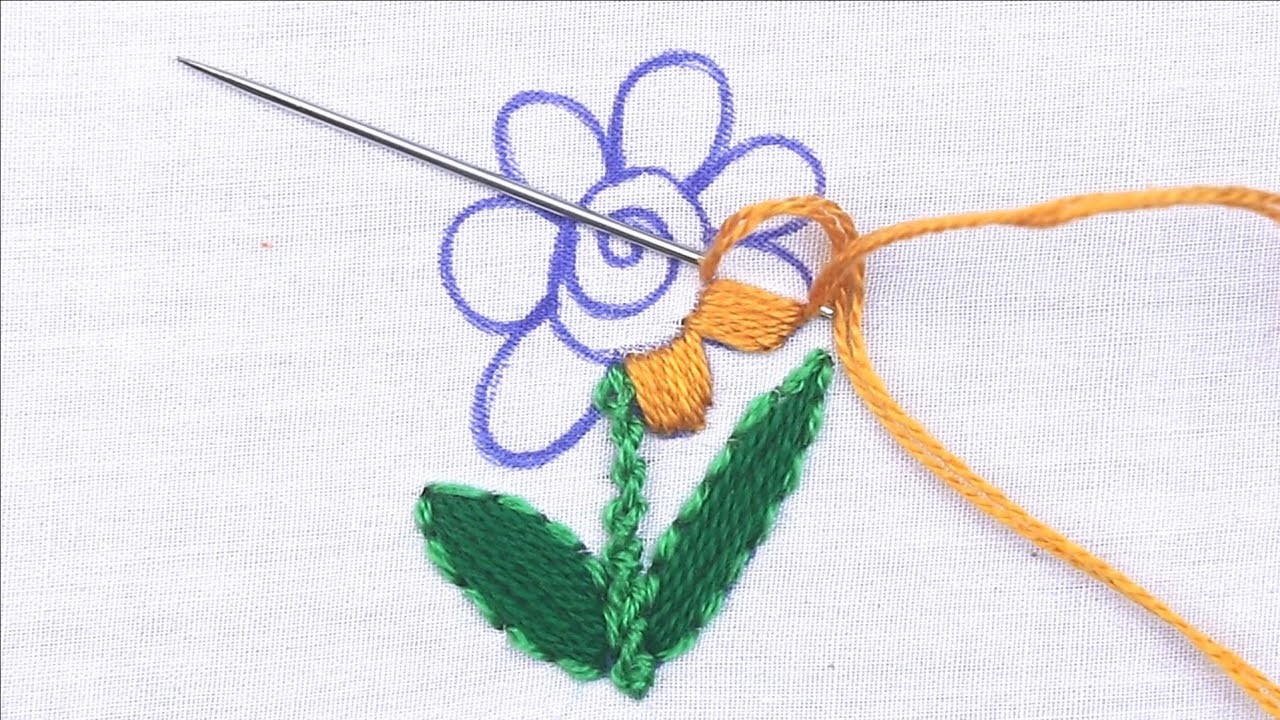 Hand Embroidery Modern Flower Embroidery Patterns With Easy Flower Embroidery Tutorial|all over embr
