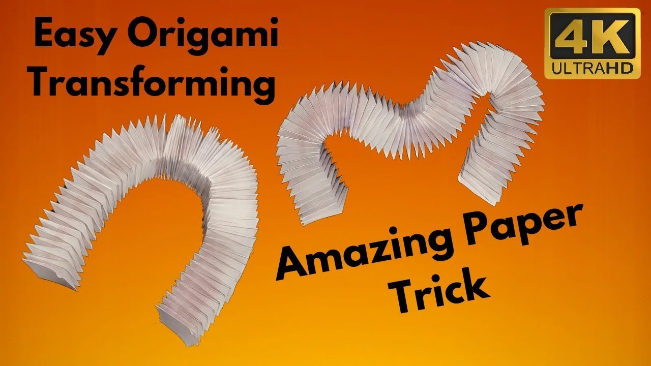 How to do a EASY AND AMAZING PAPER TRICK Origami & Fun  #tutorial #video