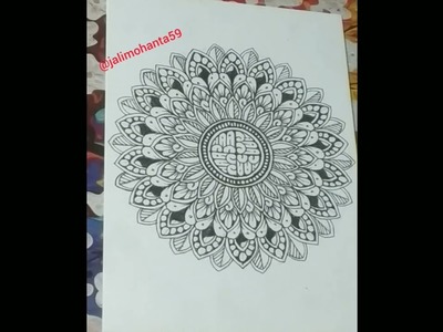 How To Draw Mandala Art |Step By step Tutorial |@jalimohanta59
