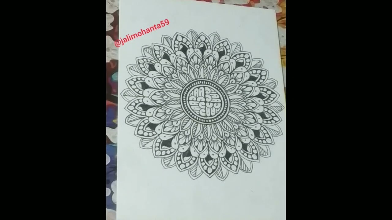 How To Draw Mandala Art |Step By step Tutorial |@jalimohanta59