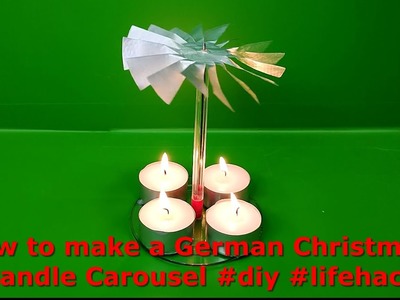 How to make a German Christmas-Candle Carousel #diy #lifehack