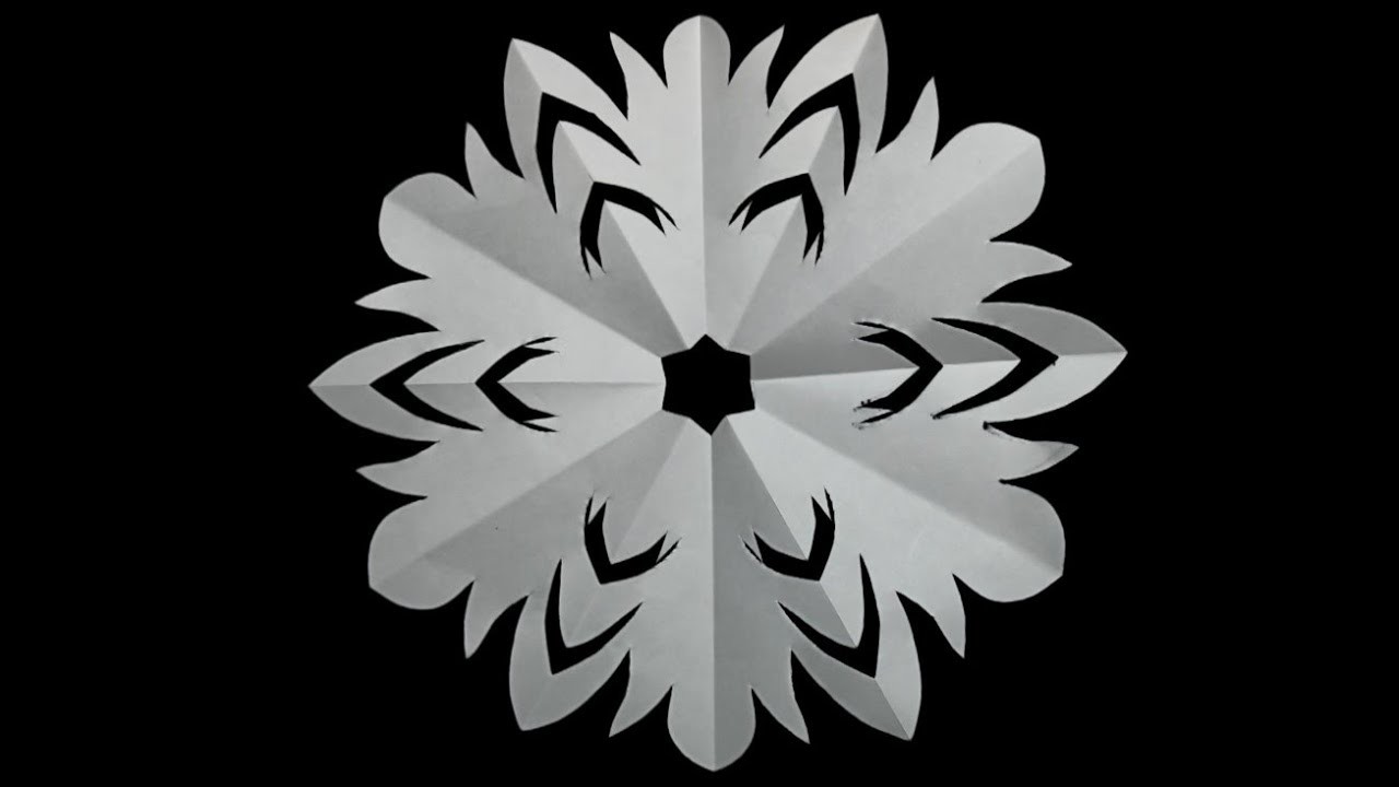 How to make paper cutting easy paper craft snowflake paper cutting design for christmas snowflakes