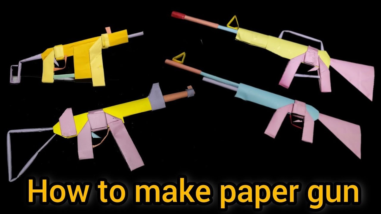 How to make paper gun craft | Paper Craft | Assam Make Stuff