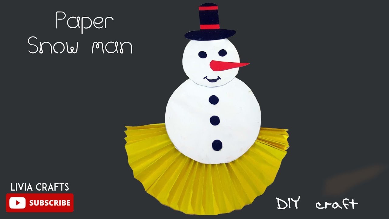 ☃️How to make Paper snowman |????????Christmas crafts |❤️Amazing Christmas DIY Project ????Christmas Gift