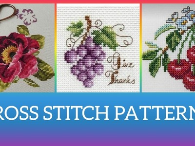 Impressive stylish and different designs cross stitch pattern. punto de cruz