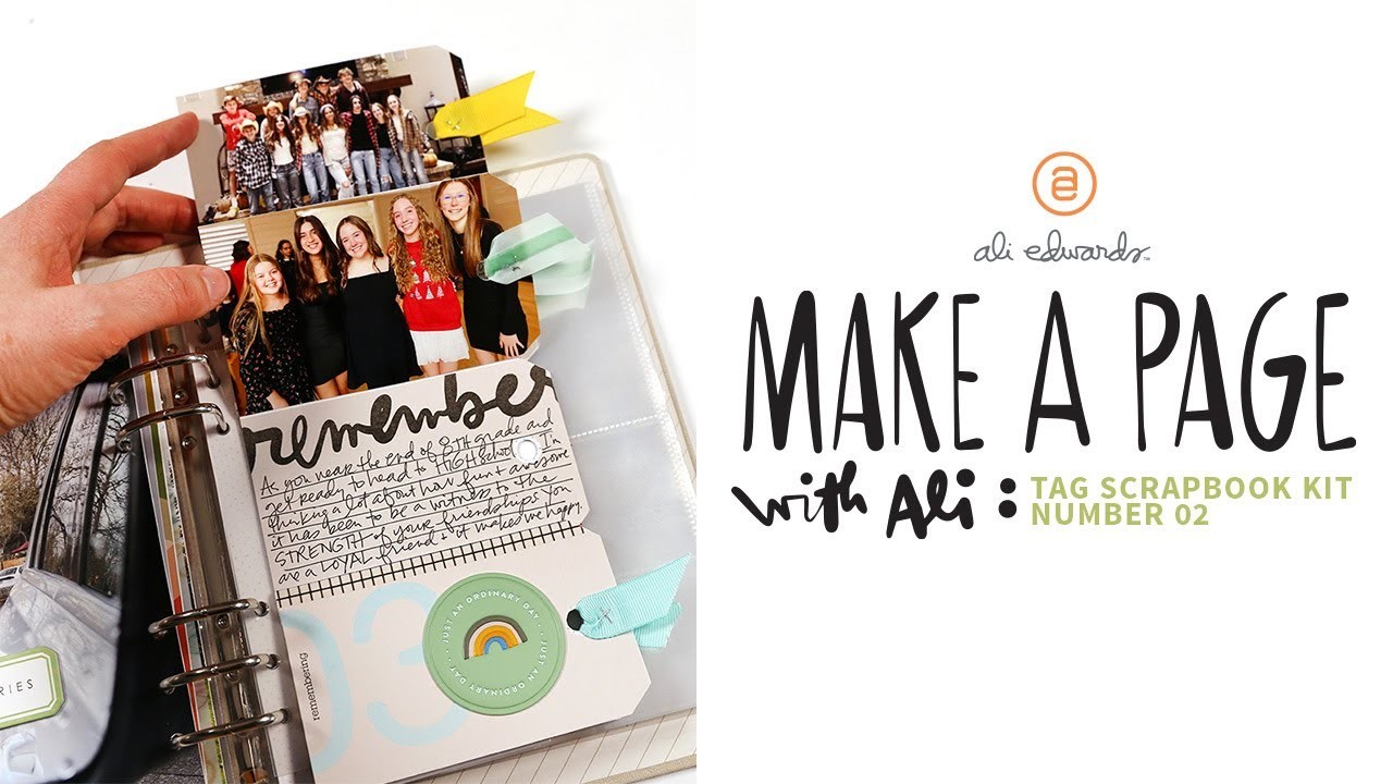 Make A Page With Ali : Tag Scrapbook Kit #02