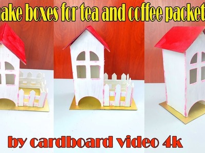 Make tea box, coffee package, from carton-recycle cardboard into utensils 4K _ Nguyên Ba DIY