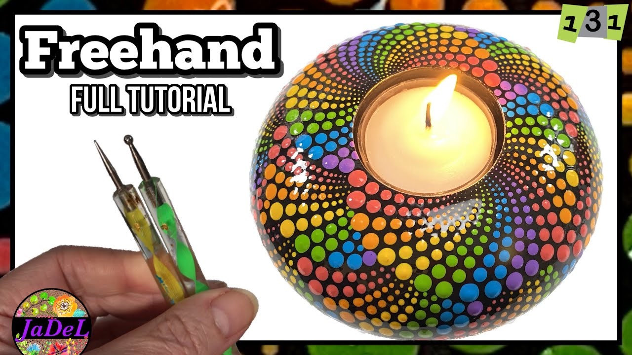 Mandala Candle Holder.  No Guidelines, No Plans, No practice!