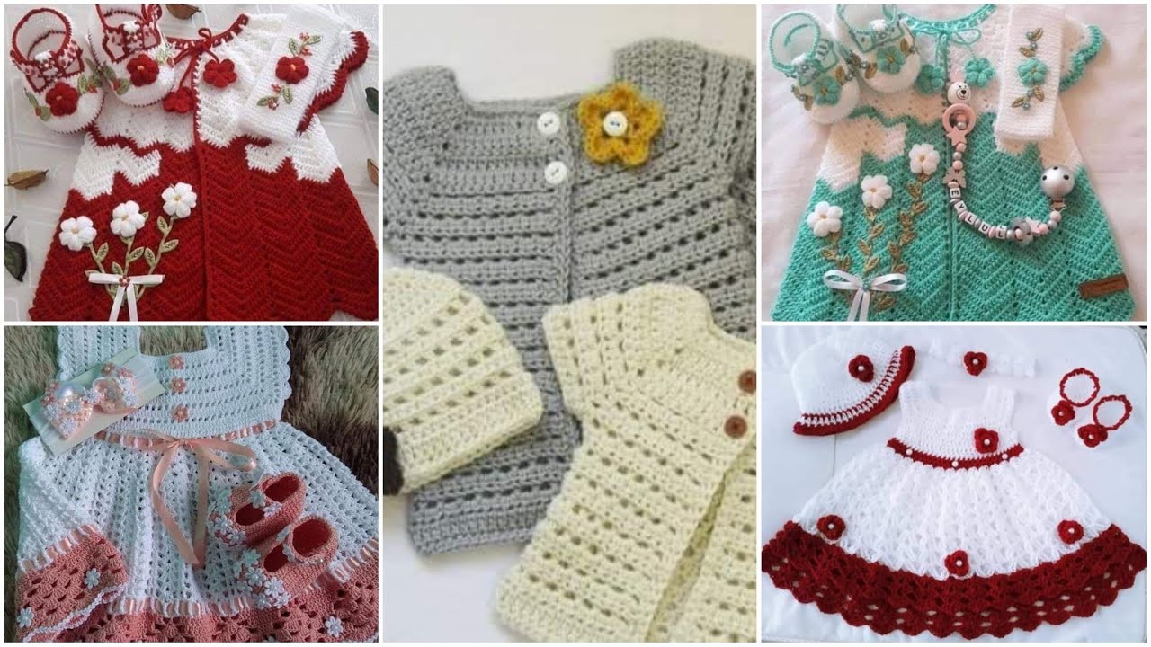 Most beautiful handmade crochet baby frock design.2023 crochet design,