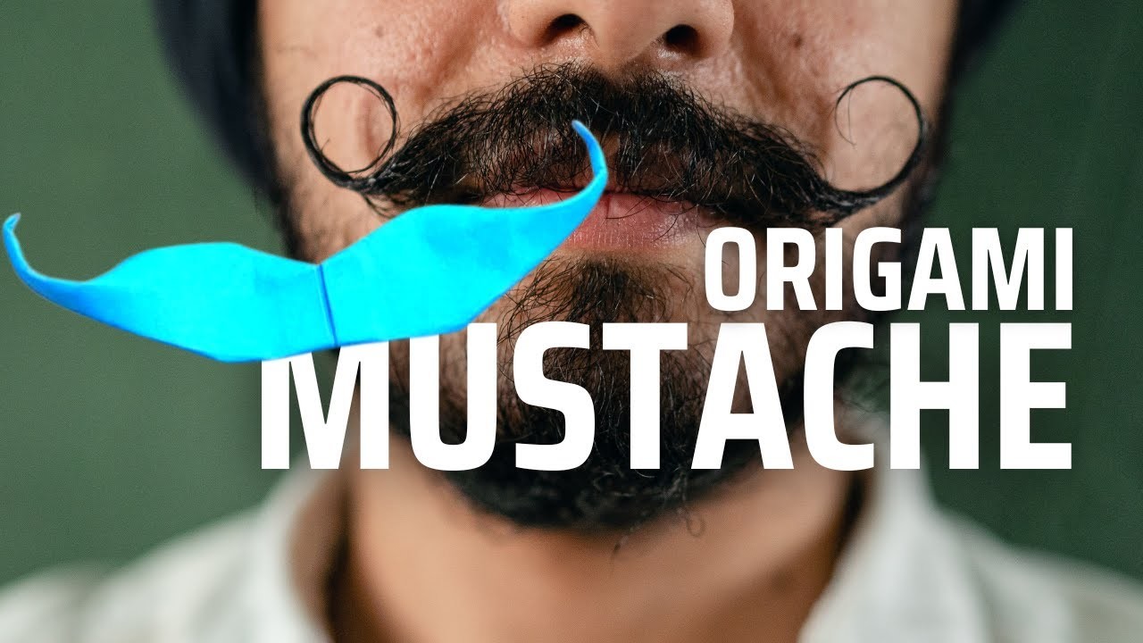 Mustache Origami: An Easy Paper Folding Tutorial for All Levels