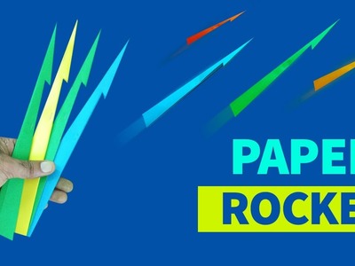 Paper Rocket | Rubber band powered paper rocket. #rocket