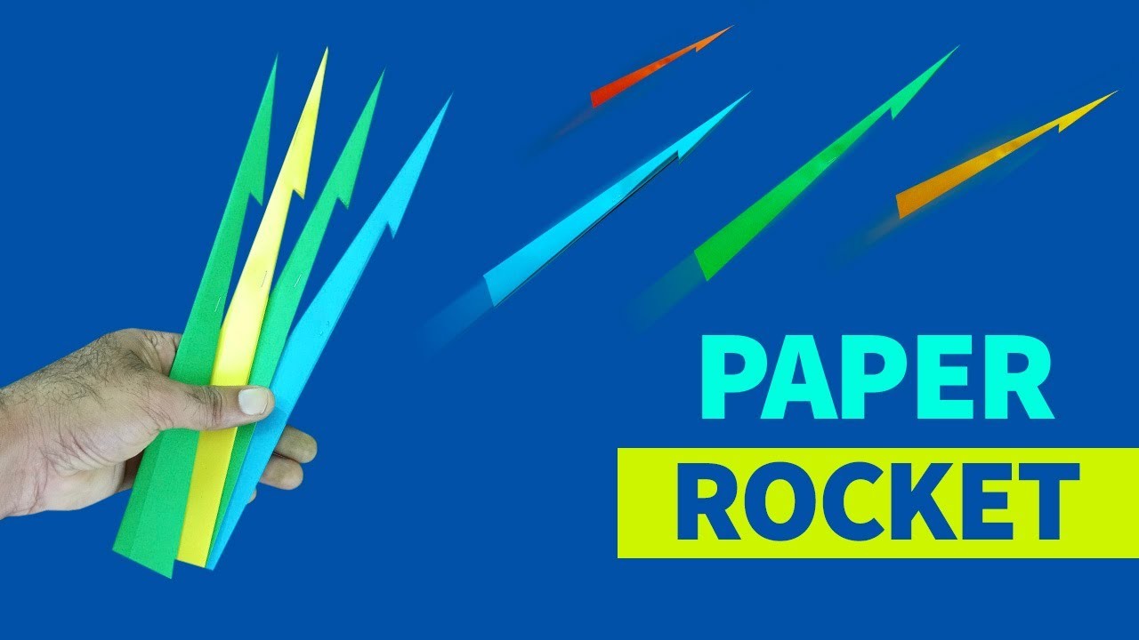 Paper Rocket | Rubber band powered paper rocket. #rocket