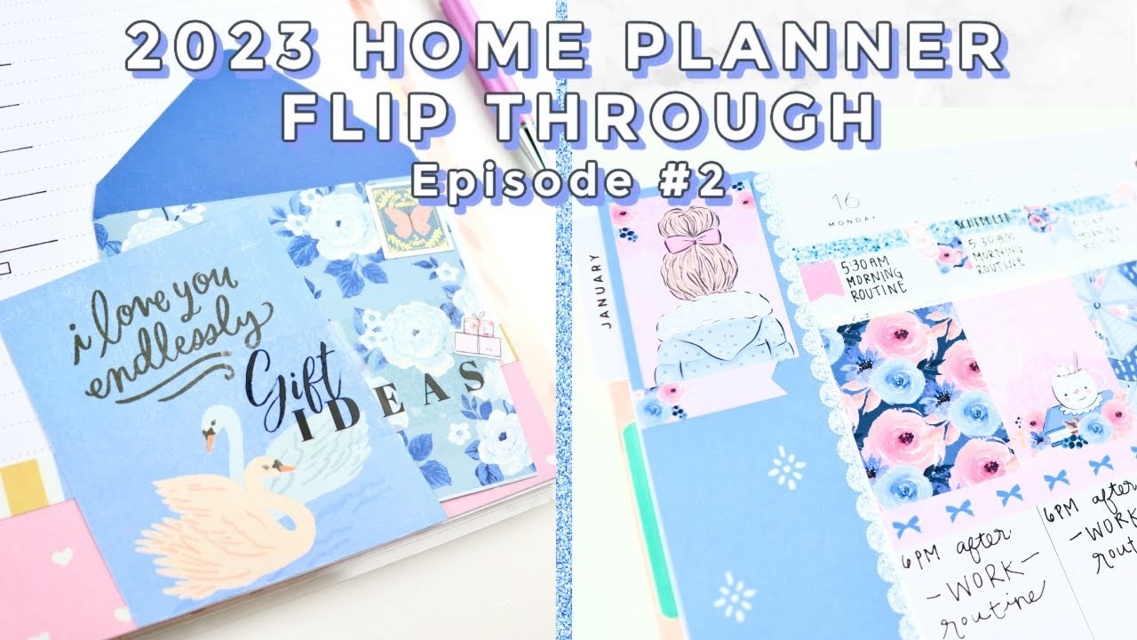 Part 2! ???? 2023 Home Planner: Setup and Flip Through  | Happy Planner