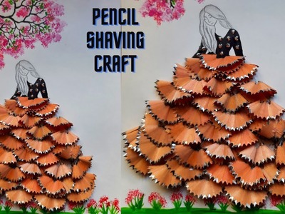 Pencil shaving craft idea | Best out of waste things | easy craft idea |kids craft idea|Wall hanging