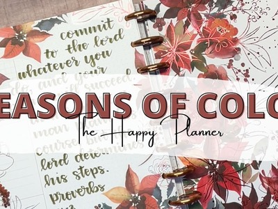 PLAN WITH ME - CLASSIC HAPPY PLANNER - DECEMBER CURRENTLY - HAND LETTERING SEASONS OF COLOR