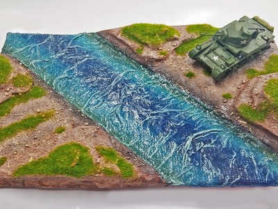 Realistic Water Diorama || No Resin || Toilet Paper + Glue || 1.72 Scale || DIY How to Build