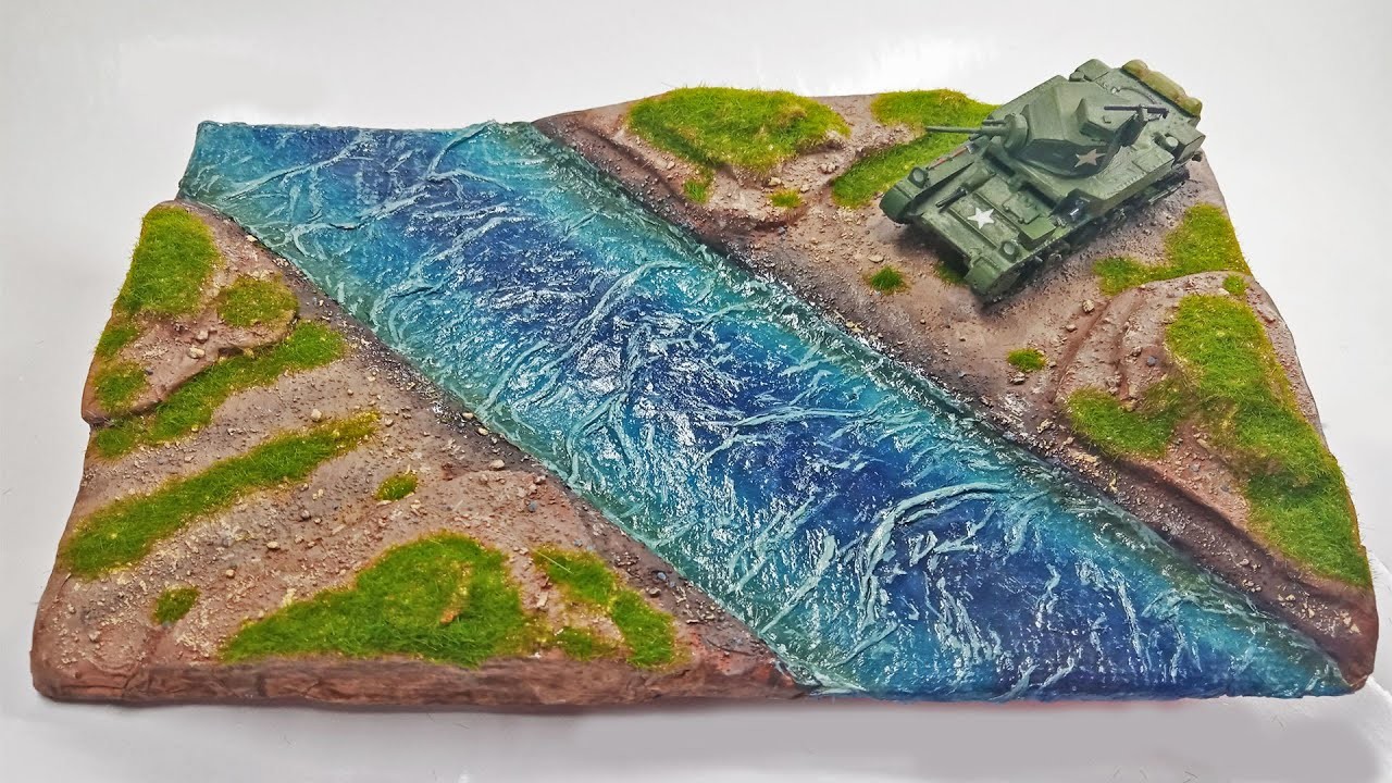 Realistic Water Diorama || No Resin || Toilet Paper + Glue || 1.72 Scale || DIY How to Build