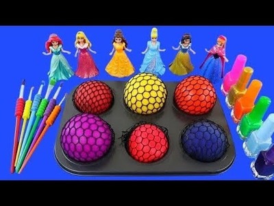 Satisfying Video | DIY How to make Rainbow Slime Candy Frozen Elsa Disney Princess Cutting ASMR