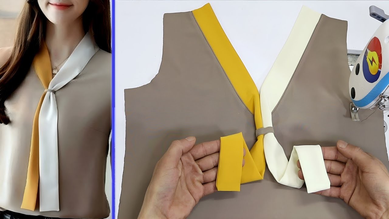 ???? The Best Way To Sew a Collar V neck Women's ???? Sewing techniques for beginners