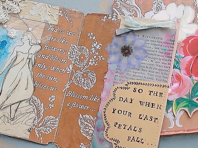 Use Paper, Magazines, & Stamps To Create A Bloom Book!  | Junk Journal January