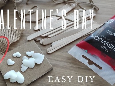 Valentine's Day EASY DIY.  Popsicle Sticks Decor. Farmhouse Decoration Idea