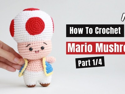 #444 |  Amigurumi Mario Mushroom (1.4)| How To Crochet Animal Amigurumi | @AmiSaigon