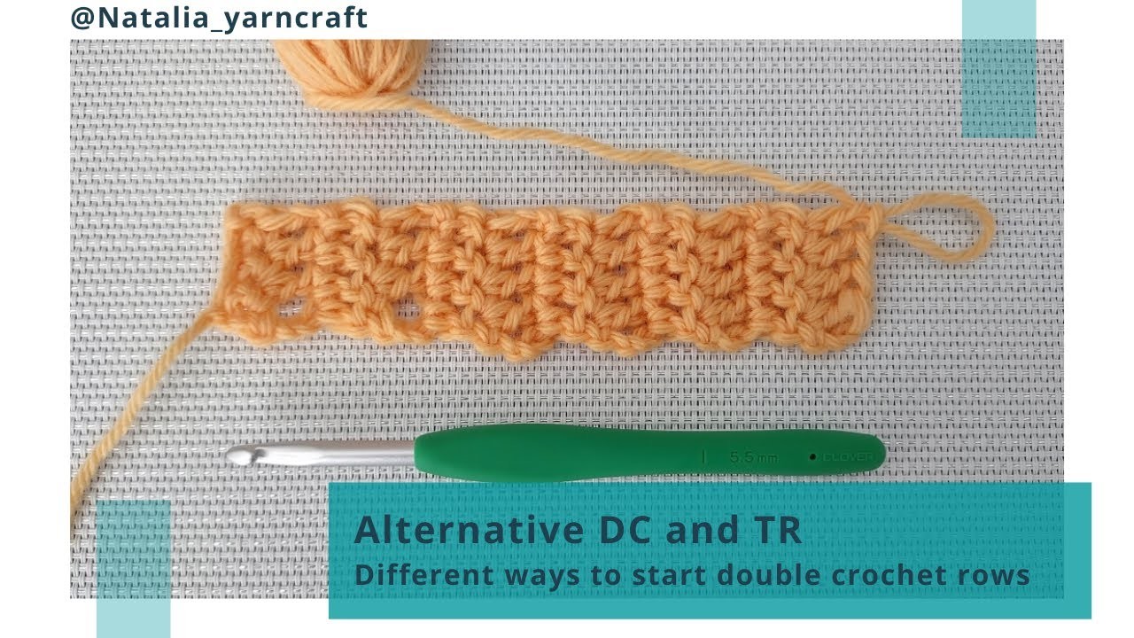 Alternative Double Crochet (Alt Dc) and Treble Crochet (Alt Tr)