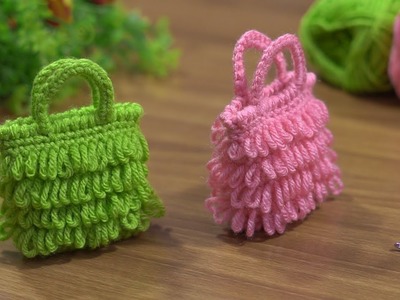 ✨Amazing✨ crochet mini purse.Tunisian knitting.Amazing tığ işi mini çanta.Tunus örgüsü