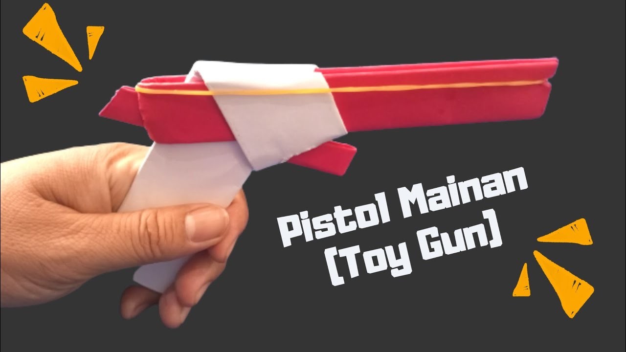 Cara Membuat Pistol Mainan dari Kertas Sederhana | How To Make Paper Toy Gun