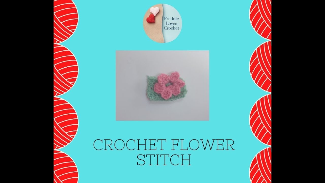 Crochet Flower Stitch Tutorial US Terms