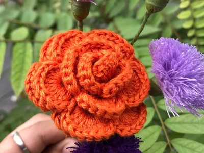 Crochet Rose Simple pattern(tutorial)