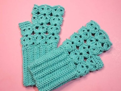 Crochet Woman's Gloves Beautiful Ladies Lacy Gloves & Hat Tutorial