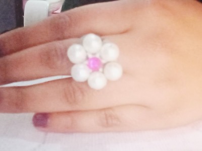 #Diy ring# how to make ring at home# how to make ring with beads
