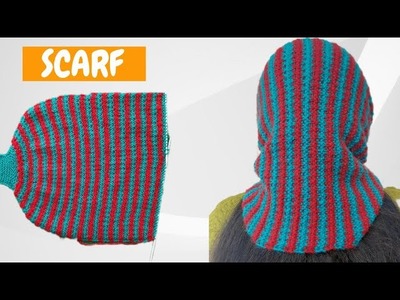 Dono side se alag alag design SCARF | full tutorial | @rekhaknittingzone