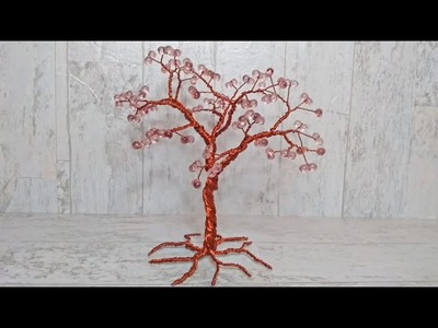 Easy Beaded Wire Tree Tutorial #wirecraft