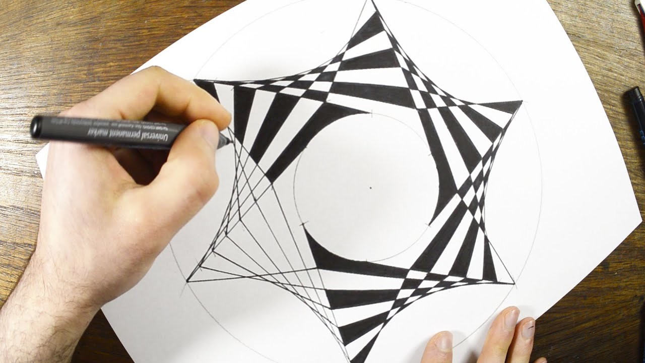 Geometric Design Inspiration: A Time-lapse Drawing Tutorial