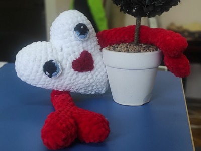 How to crochet 3D heart Heart that hugs you Valentine's Day Heart. Amigurumi For Beginners