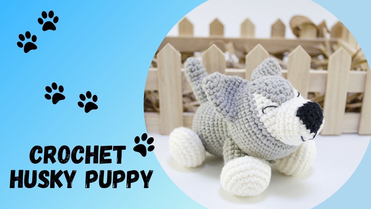???????? How to Crochet Husky Puppy.Amigurumi Husky Dog Tutorial.DIY Puppy Husky.Crochet Puppy Dog