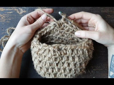 HOW TO: Finish off your Hanging Jute Basket & create Wrapknot