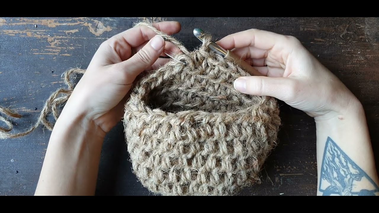 HOW TO: Finish off your Hanging Jute Basket & create Wrapknot