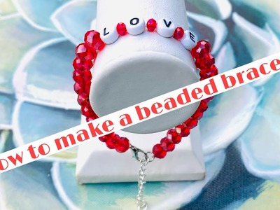 How to Make a Beaded Bracelet| How to Make Beaded Chain Bracelet| Valentine’s Day Bracelet Tutorial