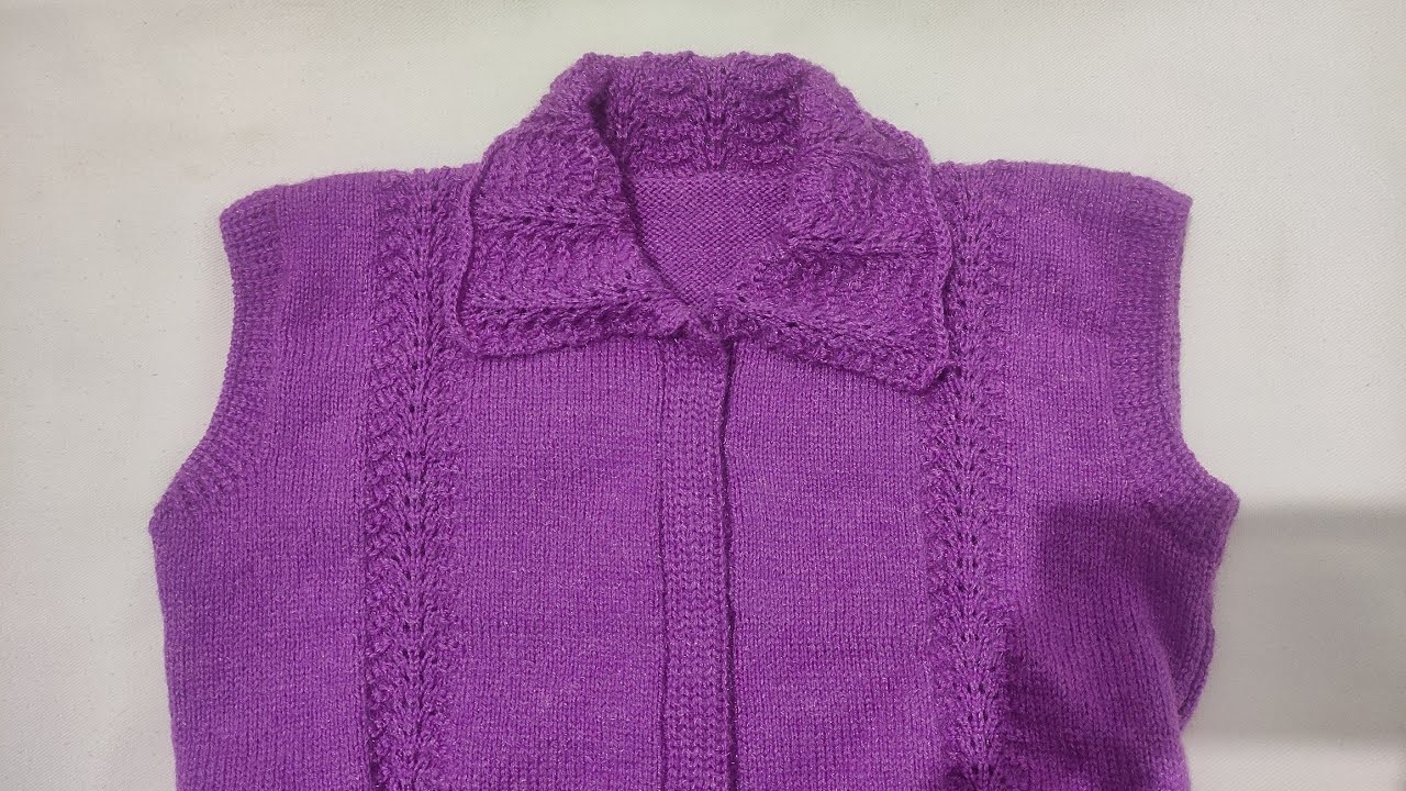 How to make a beautiful sweater.cardigan collar design. 