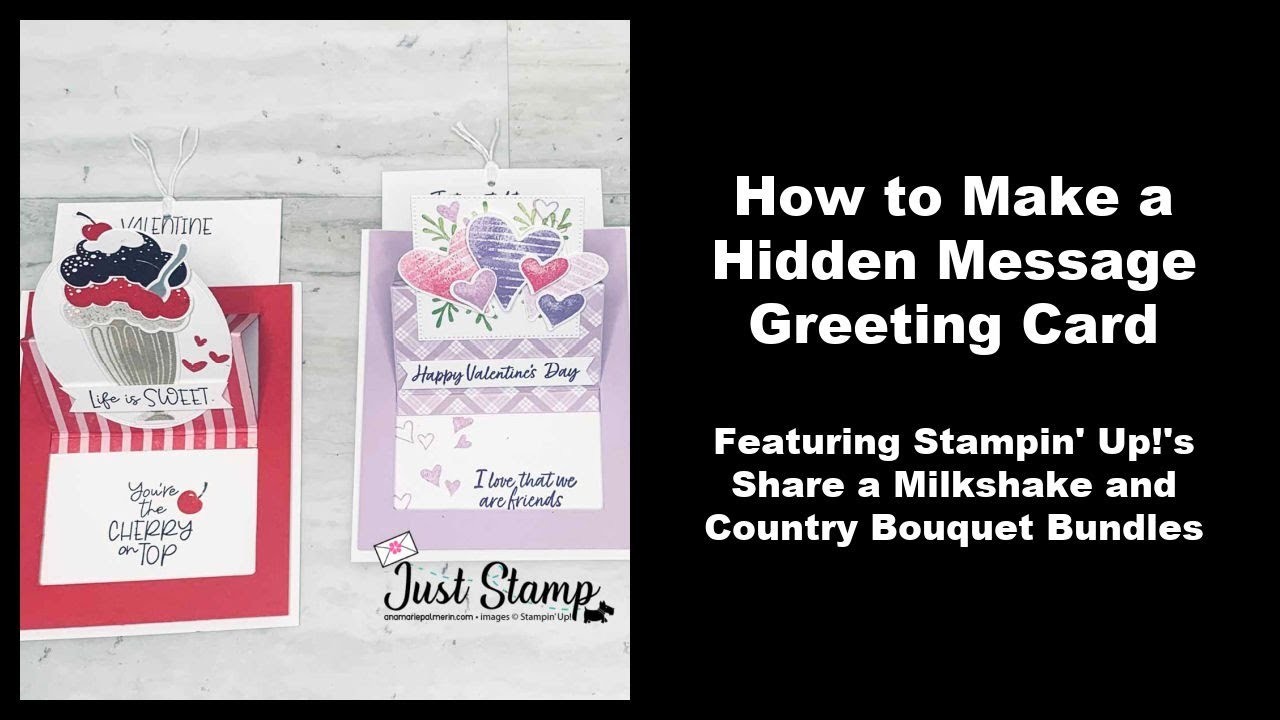 How to Make a Hidden Message Greeting Card — 3 Designs!