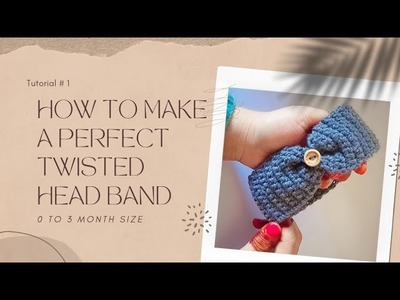 How to make a twisted headband| Beginners project| English guidelines